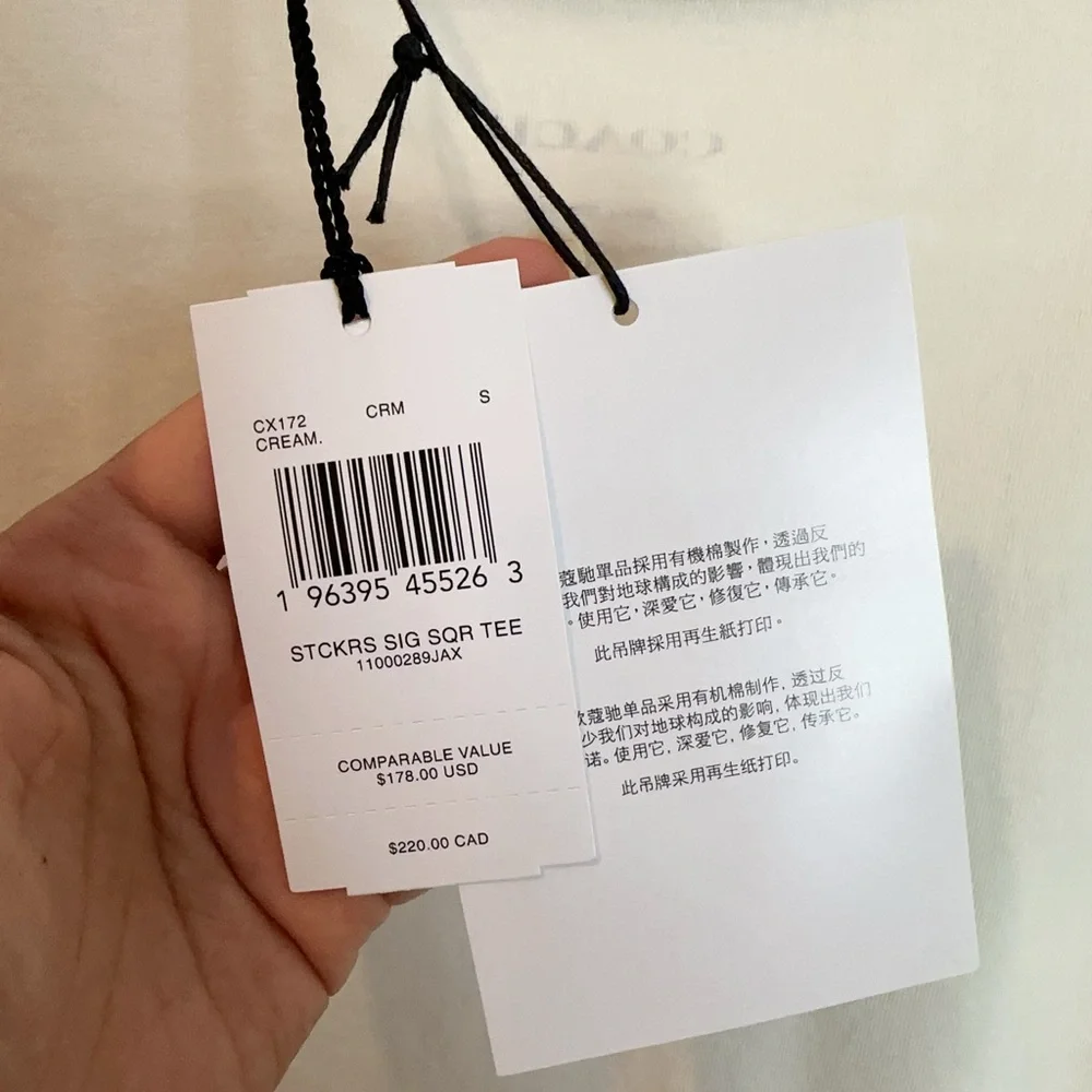 Coach nwt signature